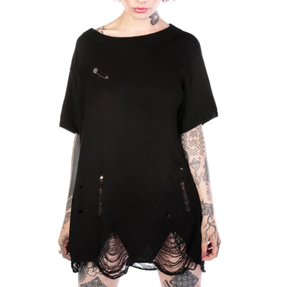 Disturbia wreck knit jumper NWT
